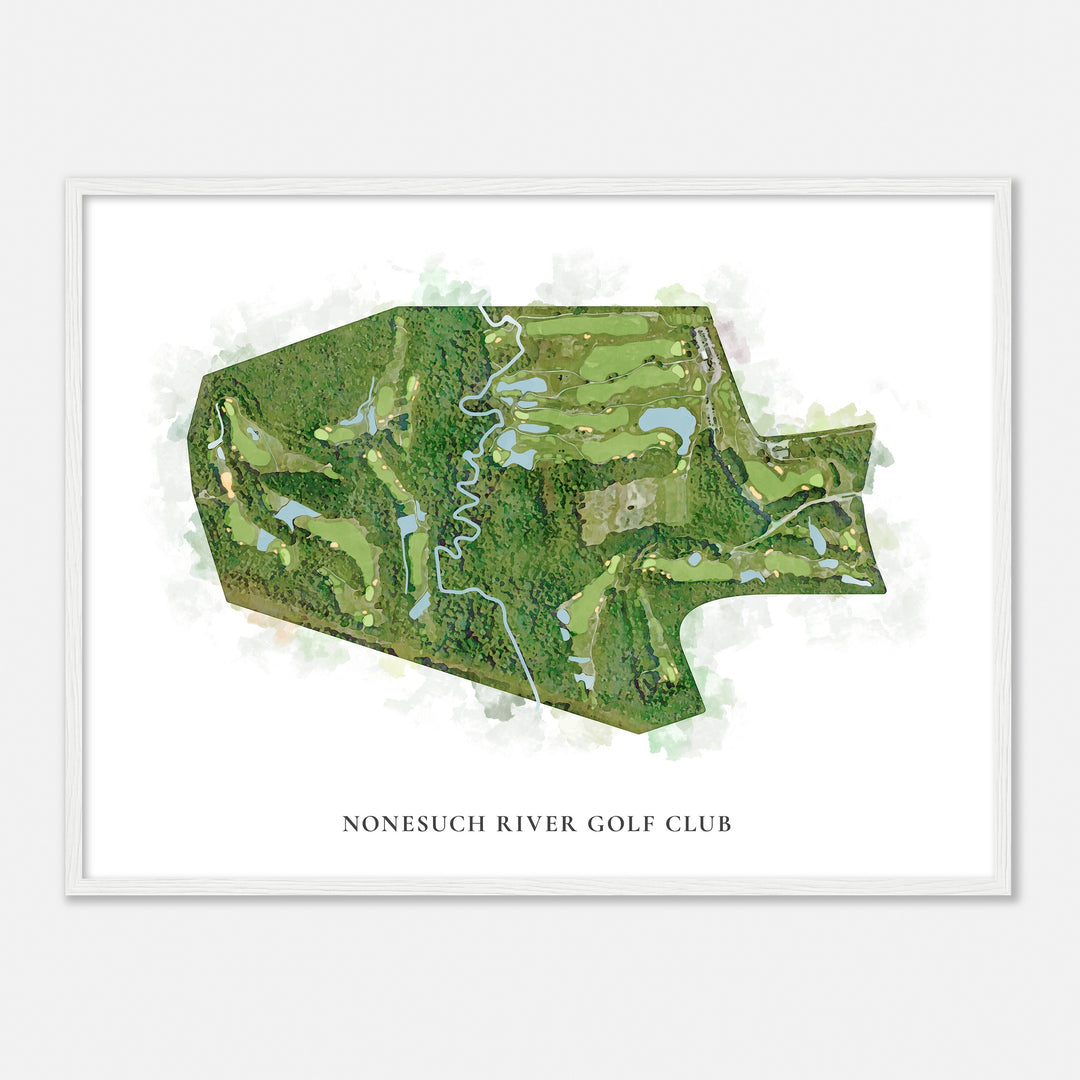 Print of Nonesuch River Golf Club Classic Map