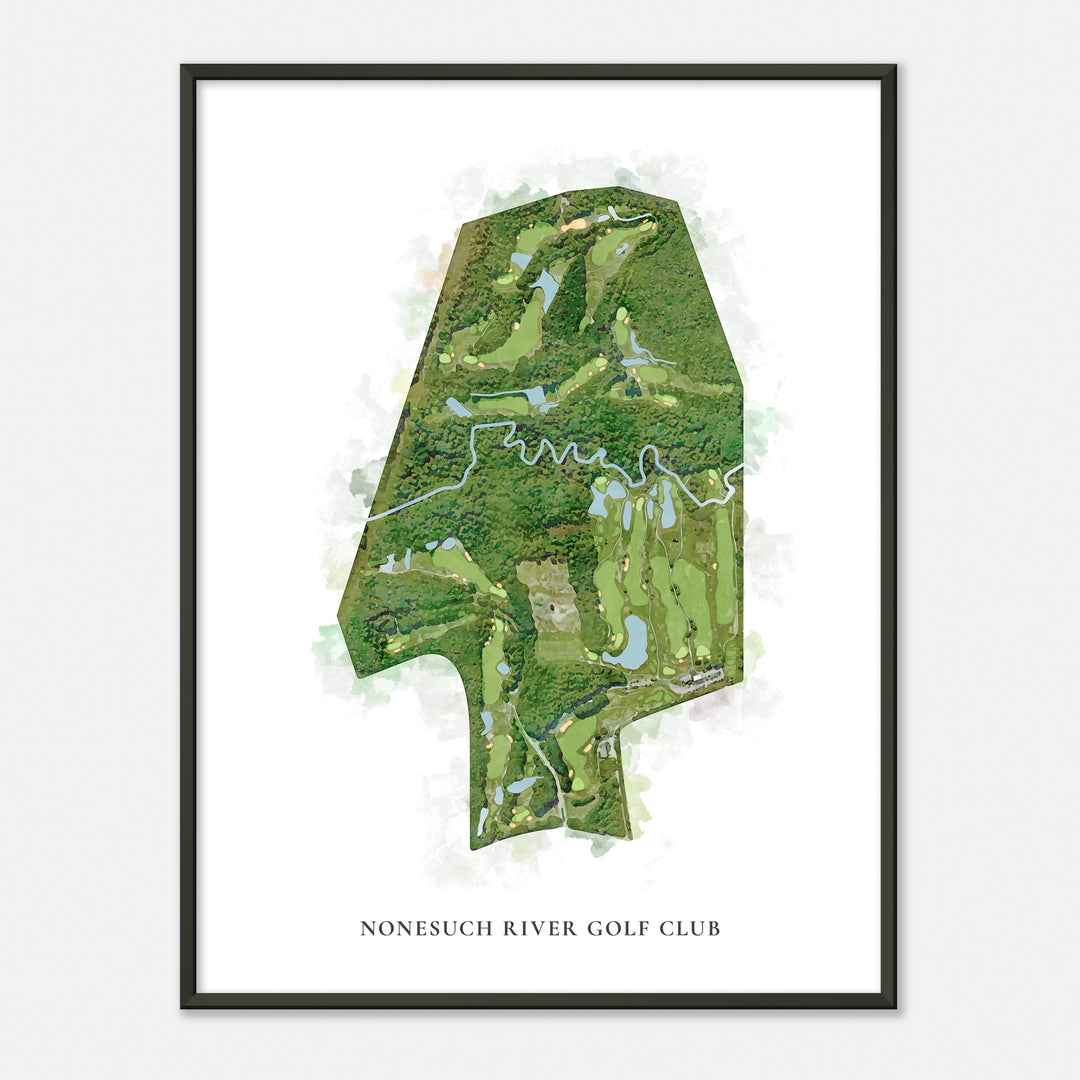 Print of Nonesuch River Golf Club Classic Map