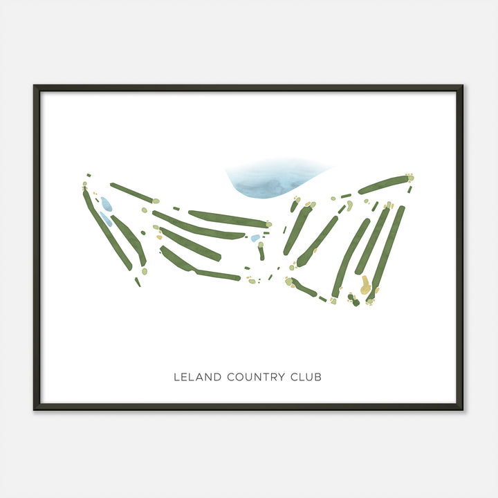 Print of Leland Country Club Modern Map