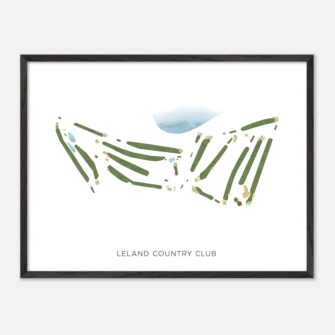 Print of Leland Country Club Modern Map