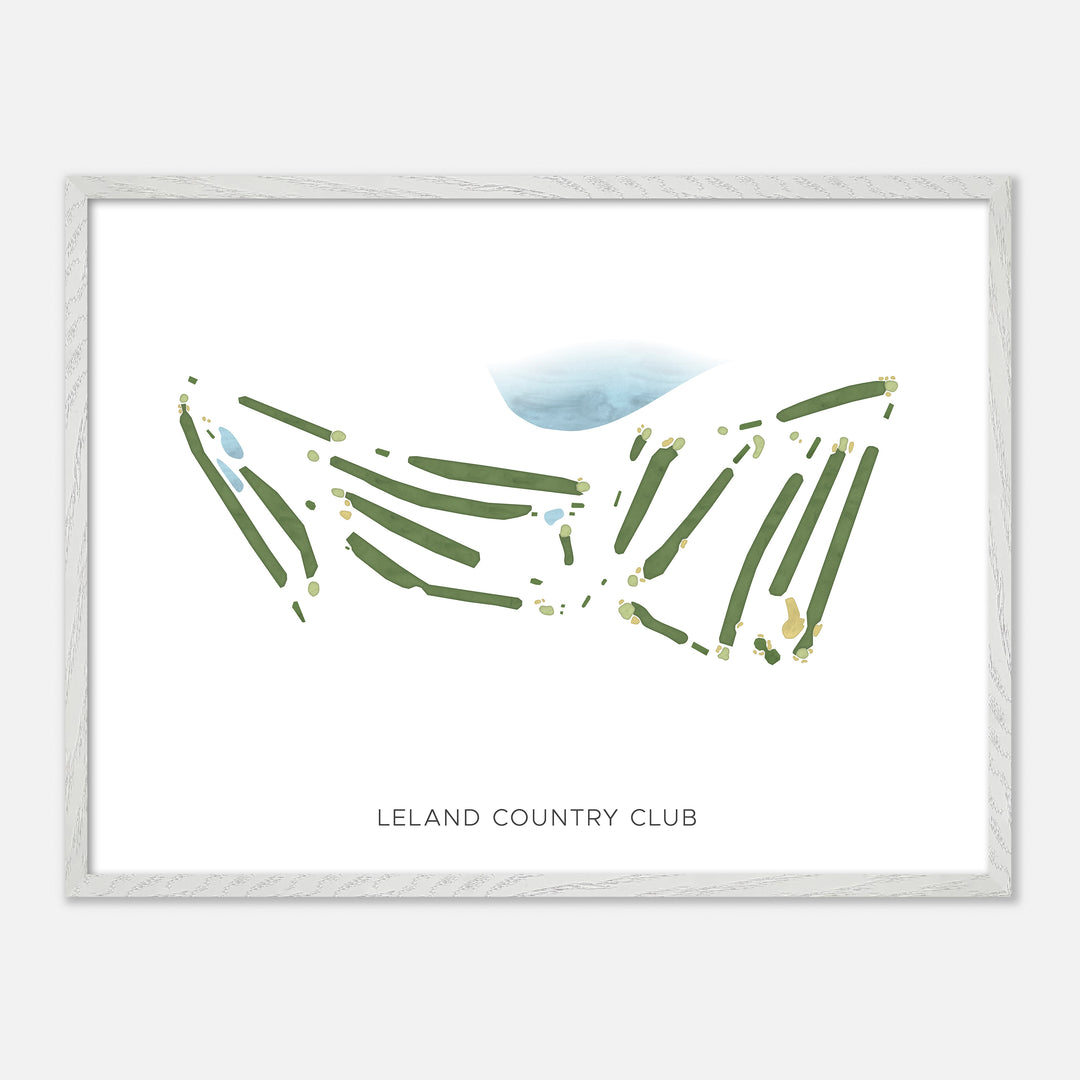 Print of Leland Country Club Modern Map