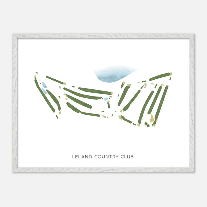 Print of Leland Country Club Modern Map