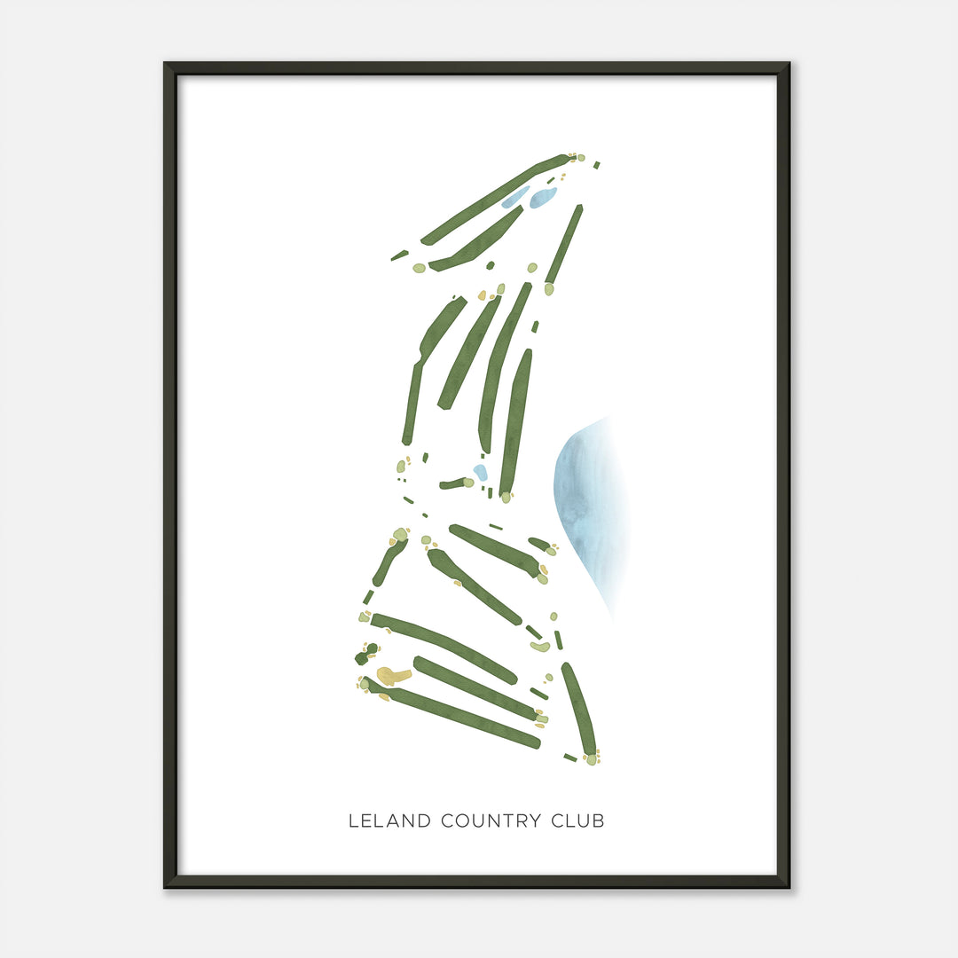 Print of Leland Country Club Modern Map