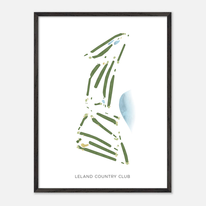 Print of Leland Country Club Modern Map