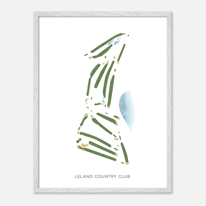 Print of Leland Country Club Modern Map