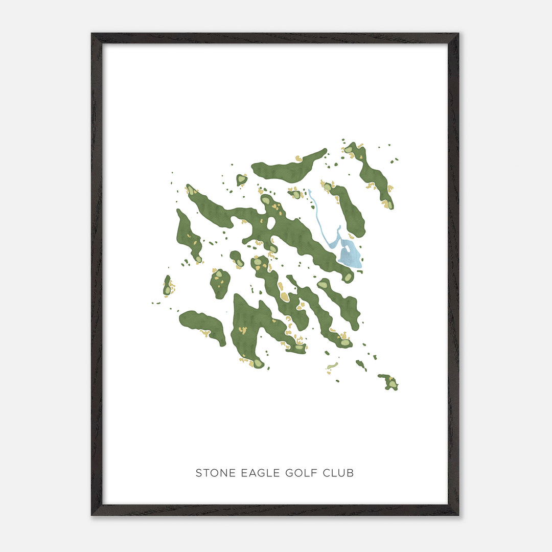 Print of Stone Eagle Golf Club Modern Map