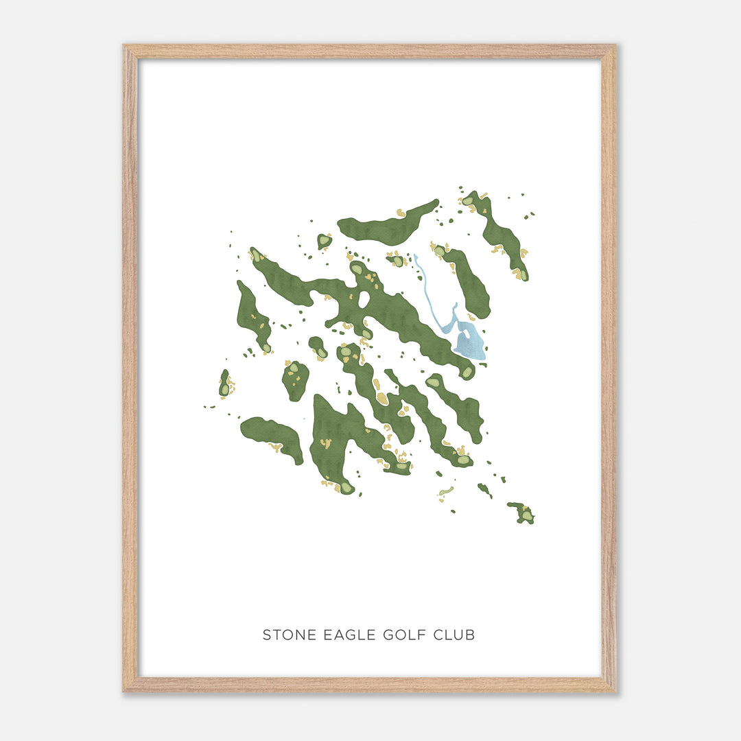 Print of Stone Eagle Golf Club Modern Map