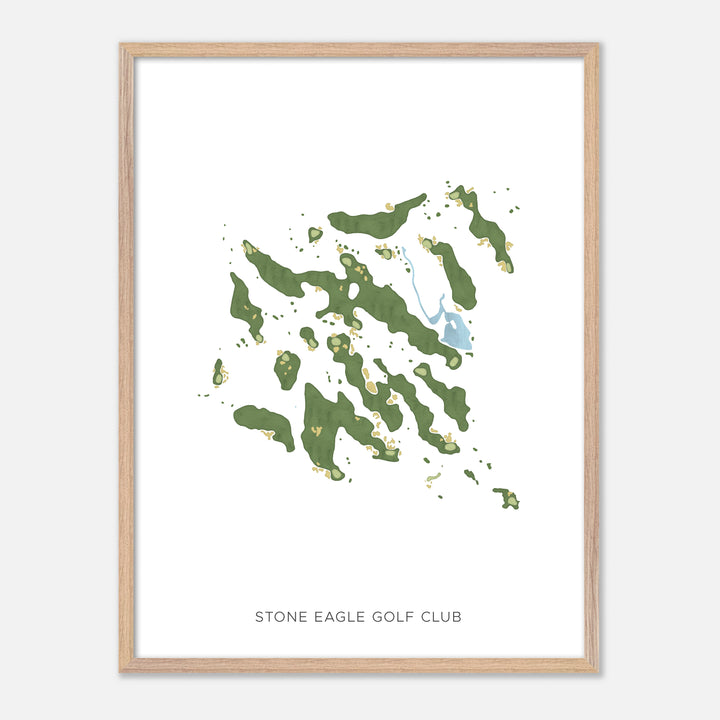 Print of Stone Eagle Golf Club Modern Map