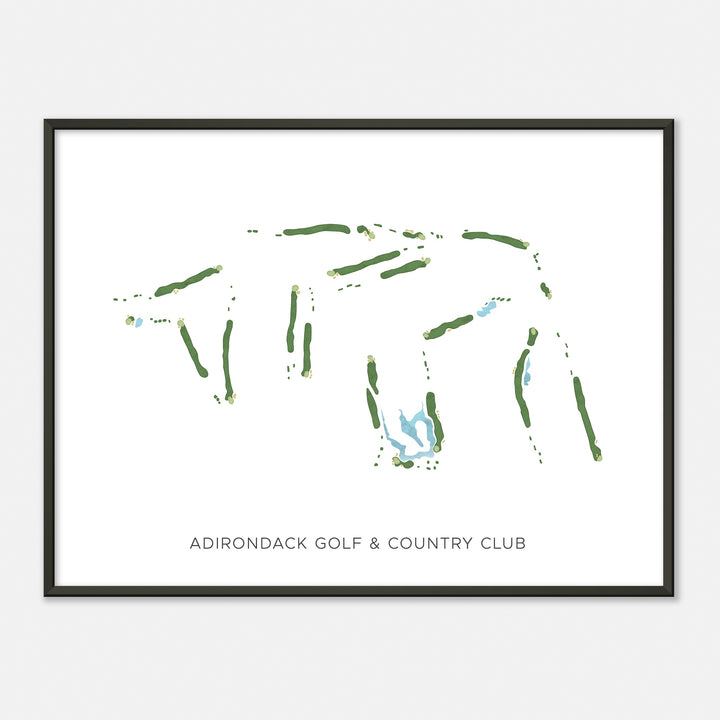 Print of Adirondack Golf & Country Club Modern Map