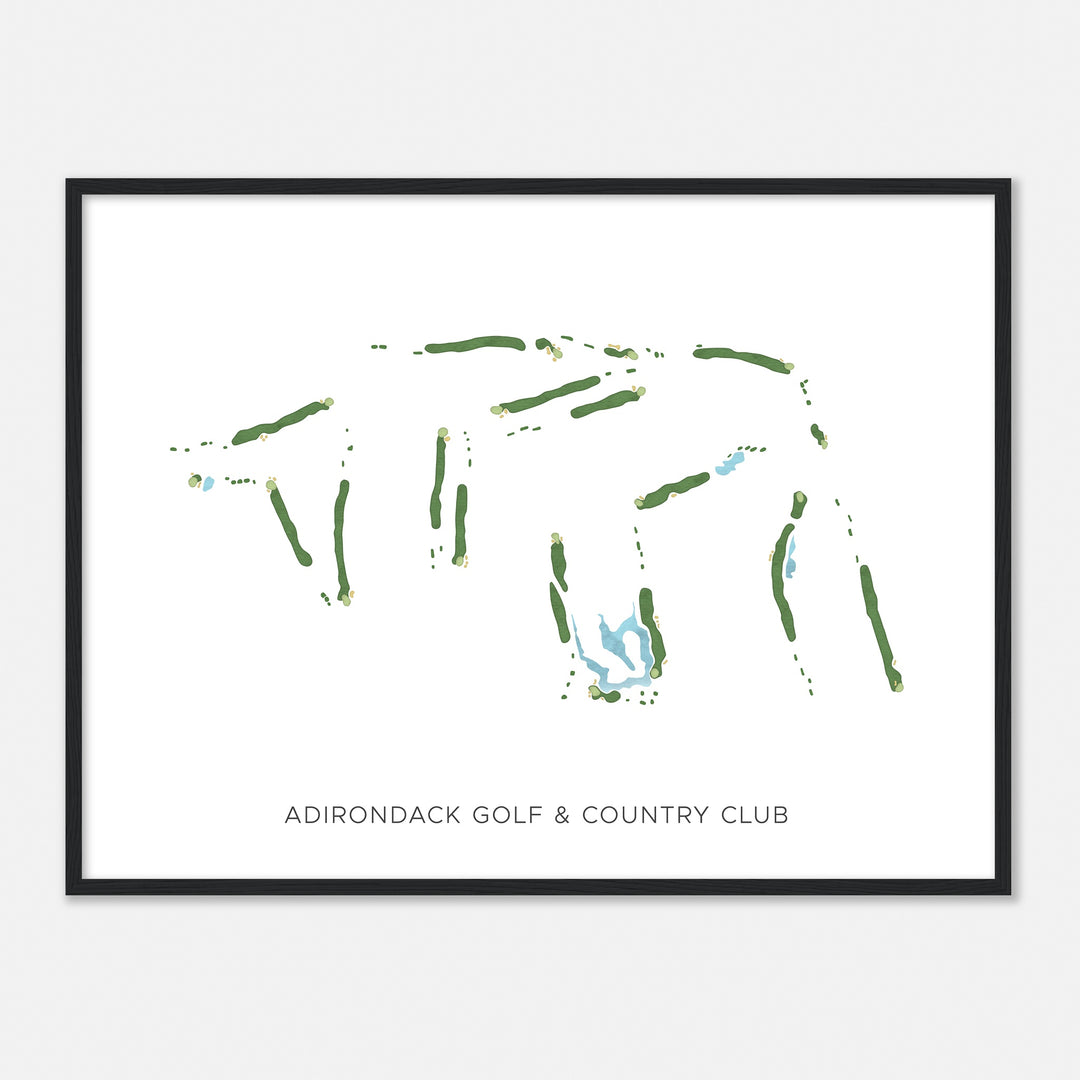 Print of Adirondack Golf & Country Club Modern Map