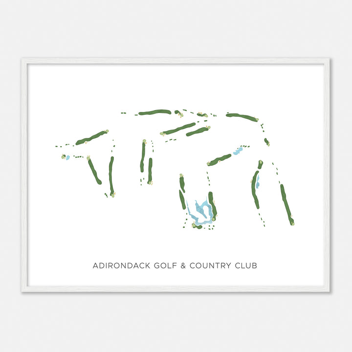 Print of Adirondack Golf & Country Club Modern Map