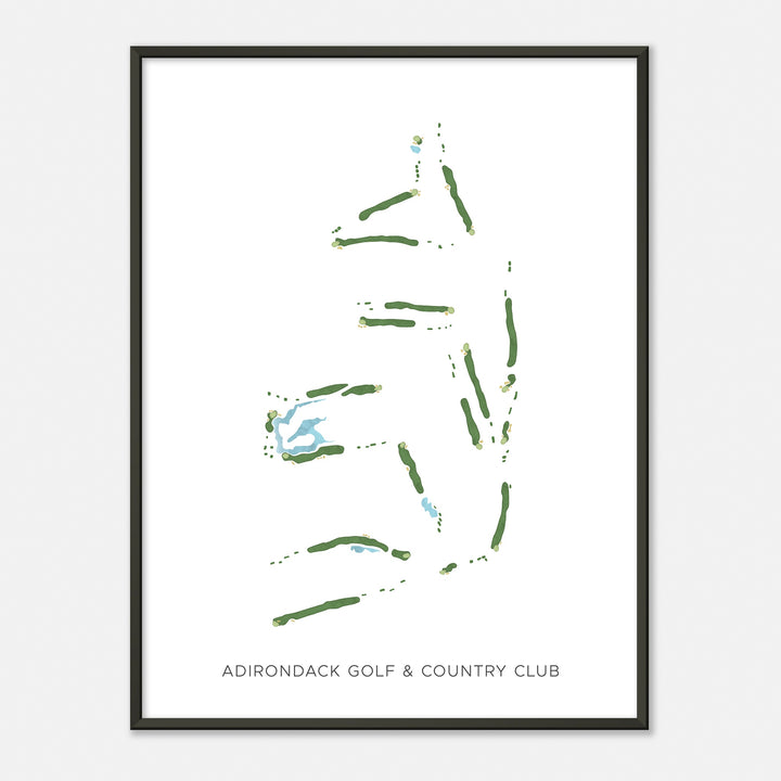 Print of Adirondack Golf & Country Club Modern Map