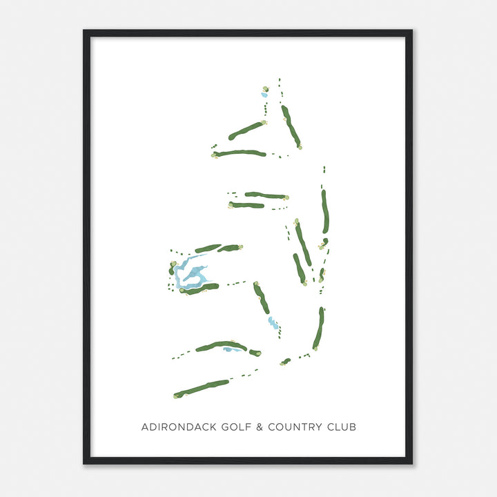 Print of Adirondack Golf & Country Club Modern Map