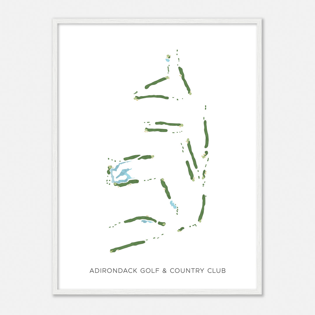 Print of Adirondack Golf & Country Club Modern Map