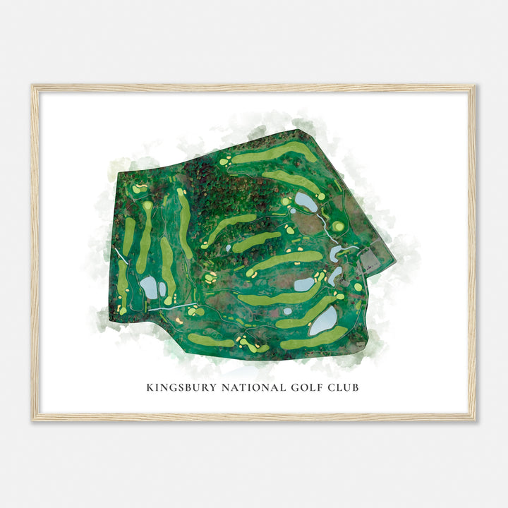 Print of Kingsbury National Golf Club Classic Map
