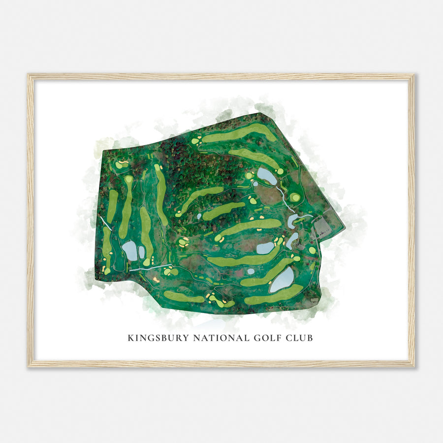 Print of Kingsbury National Golf Club Classic Map