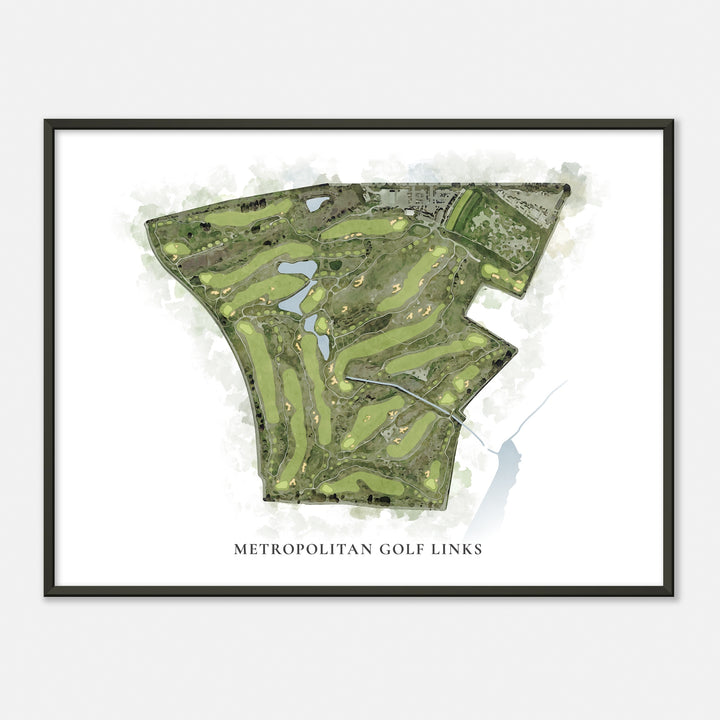 Print of Metropolitan Golf Links Classic Map