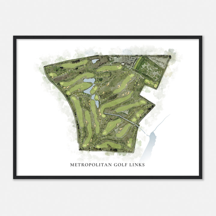 Print of Metropolitan Golf Links Classic Map