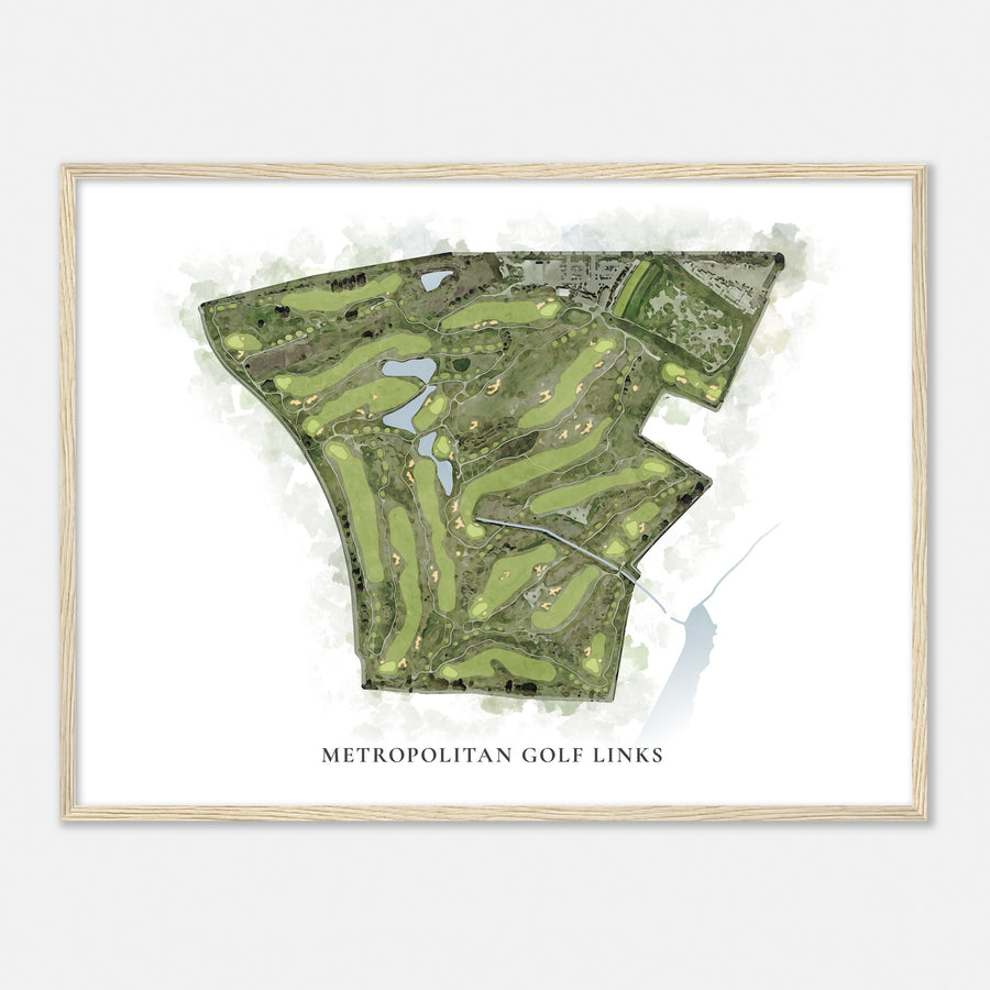 Print of Metropolitan Golf Links Classic Map