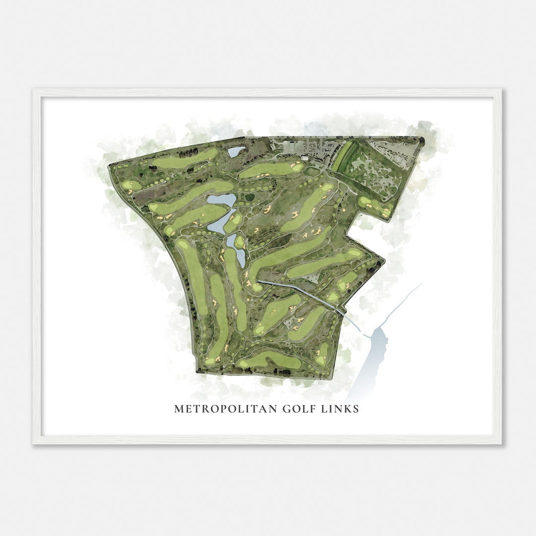 Print of Metropolitan Golf Links Classic Map