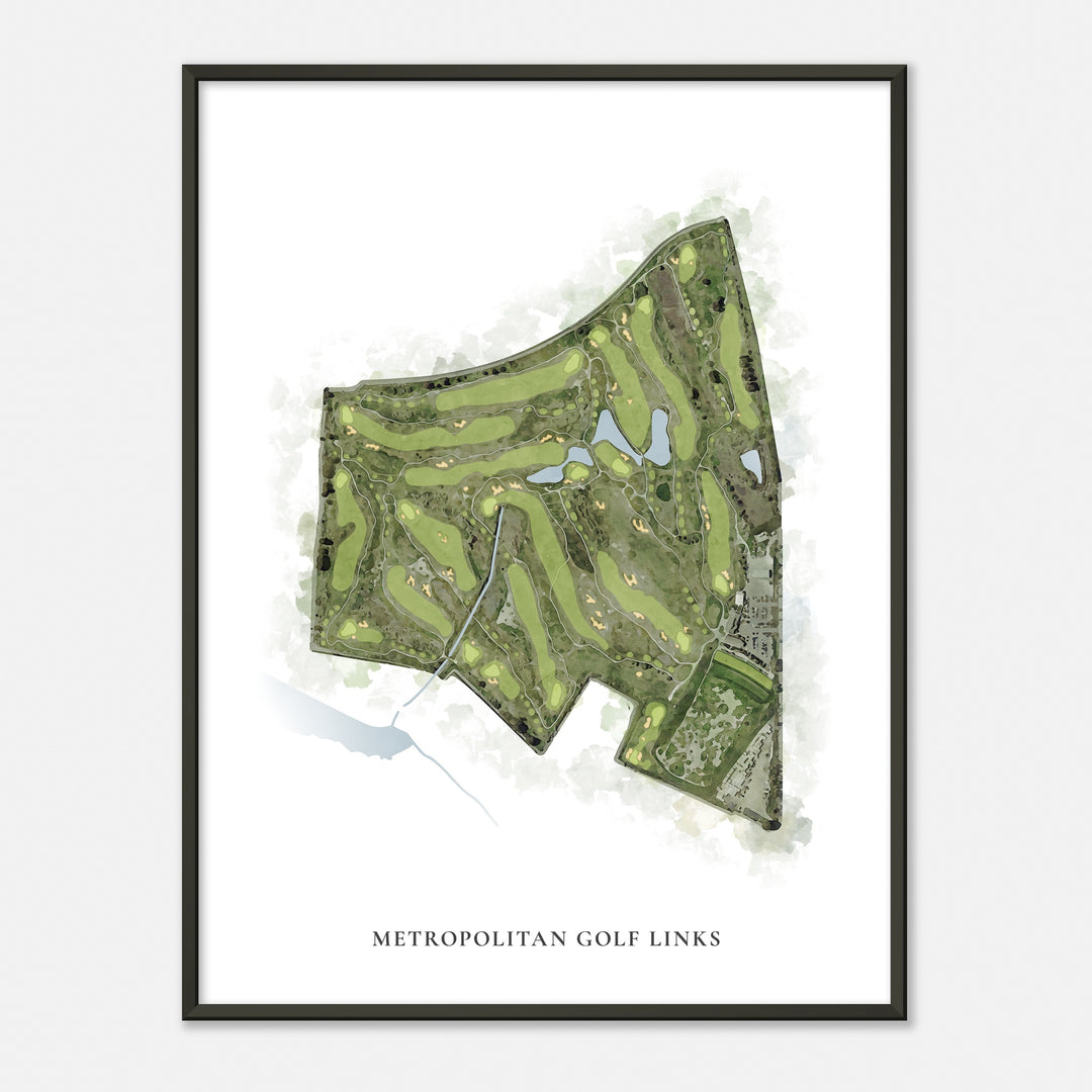 Print of Metropolitan Golf Links Classic Map