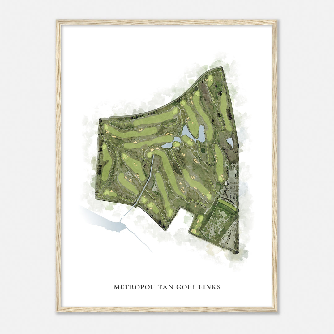 Print of Metropolitan Golf Links Classic Map