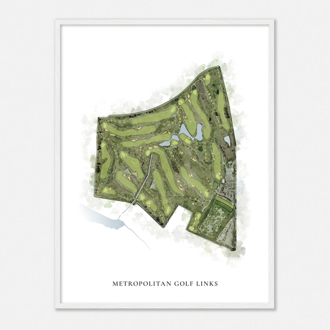 Print of Metropolitan Golf Links Classic Map