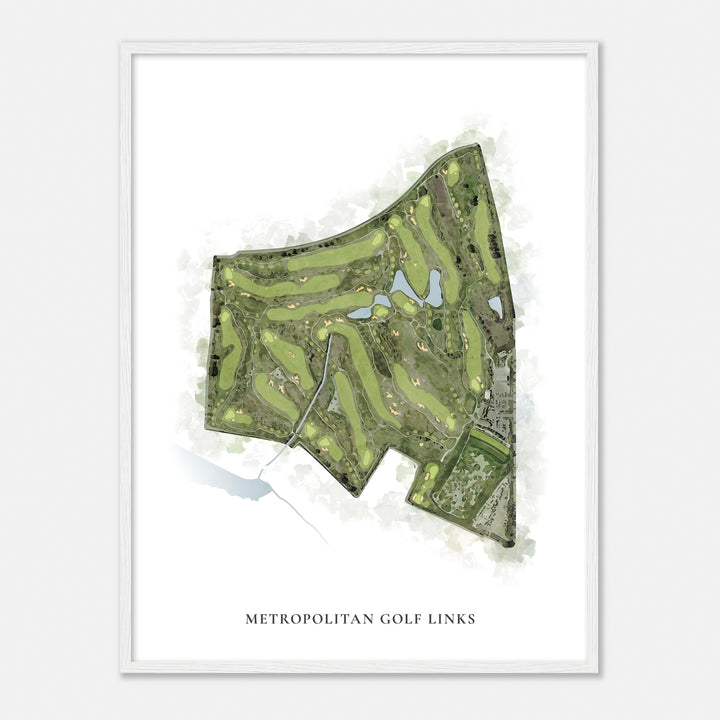 Print of Metropolitan Golf Links Classic Map