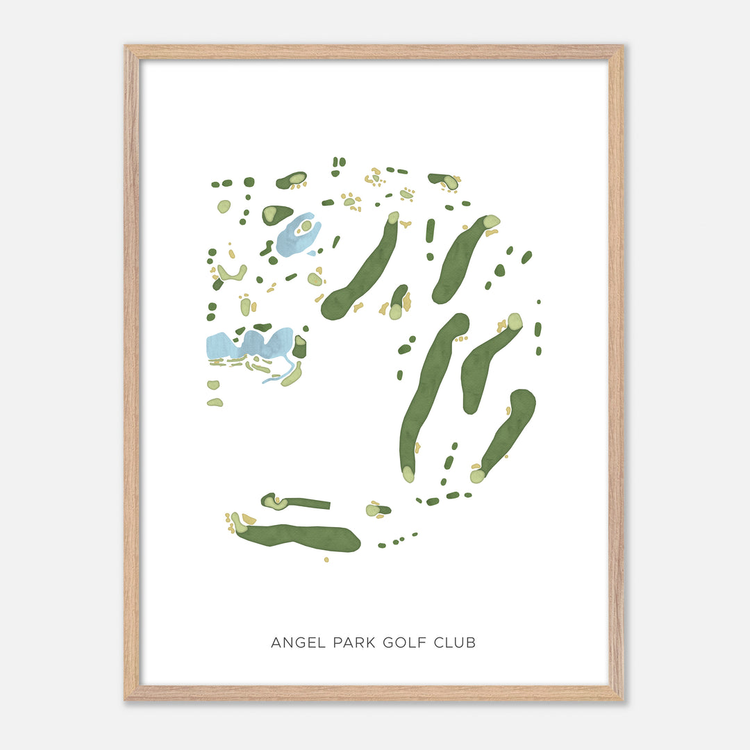 Print of Angel Park Golf Club Modern Map