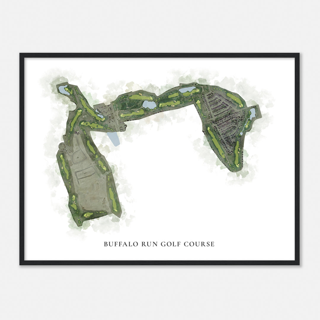 Print of Buffalo Run Golf Course Classic Map