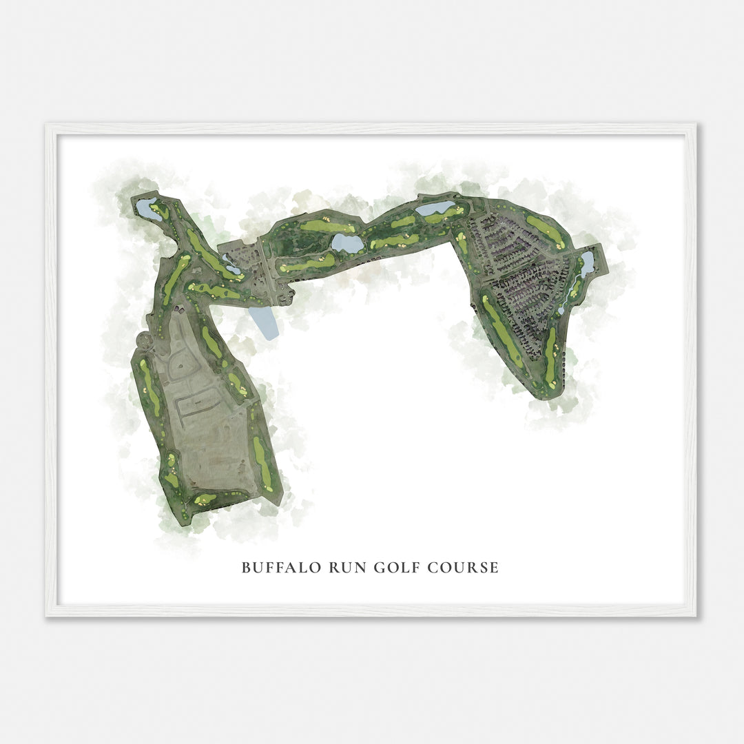 Print of Buffalo Run Golf Course Classic Map