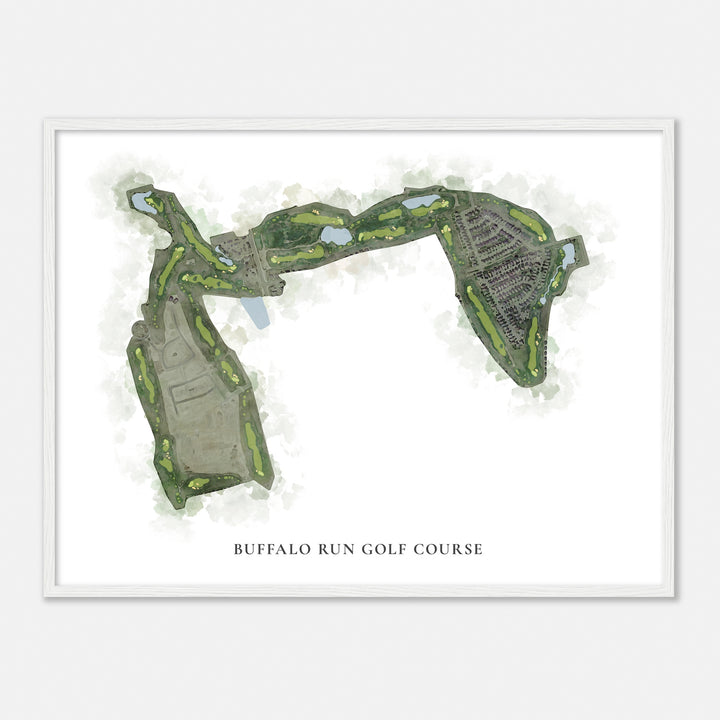 Print of Buffalo Run Golf Course Classic Map
