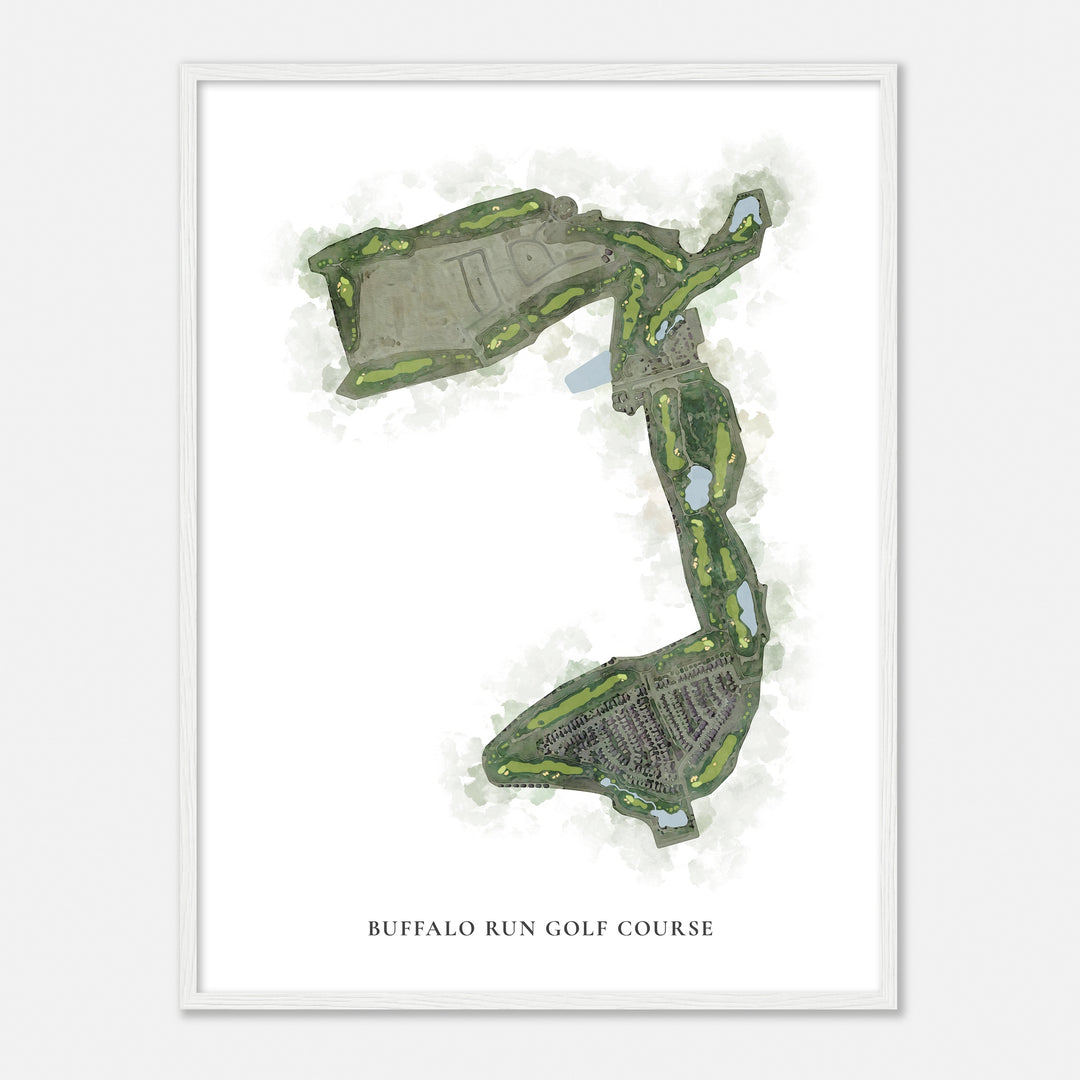 Print of Buffalo Run Golf Course Classic Map