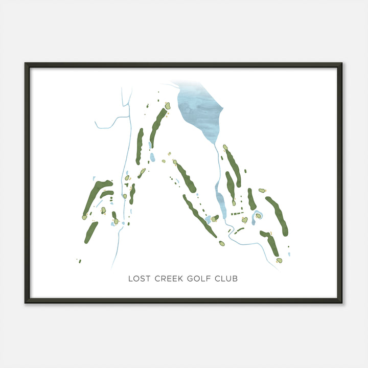 Print of Lost Creek Golf Club Modern Map