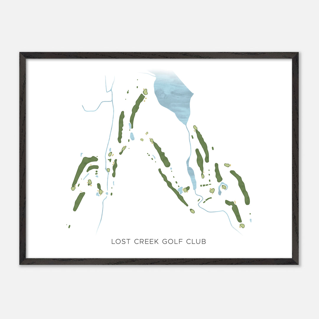 Print of Lost Creek Golf Club Modern Map