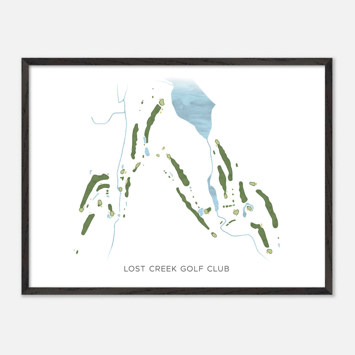 Print of Lost Creek Golf Club Modern Map