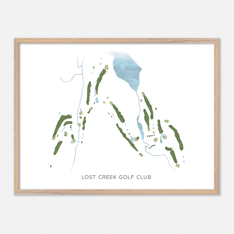 Print of Lost Creek Golf Club Modern Map