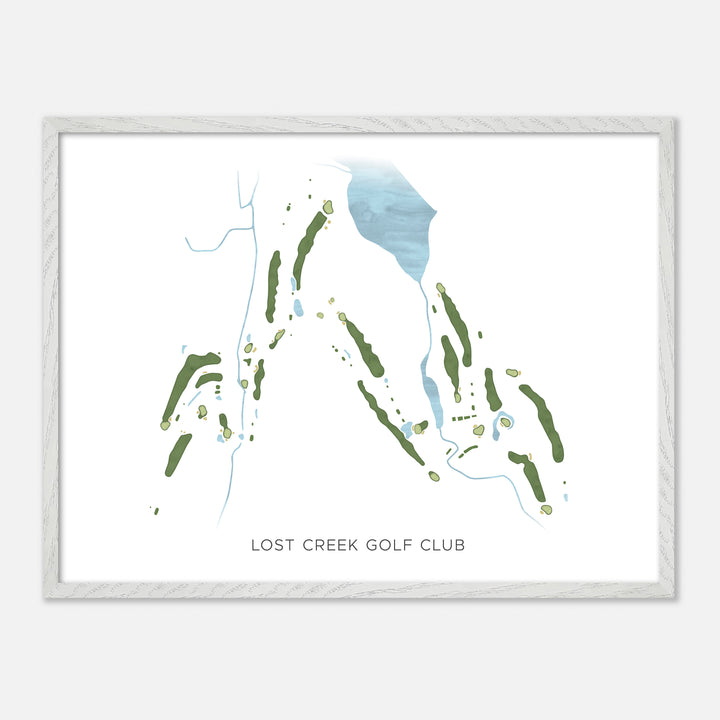 Print of Lost Creek Golf Club Modern Map