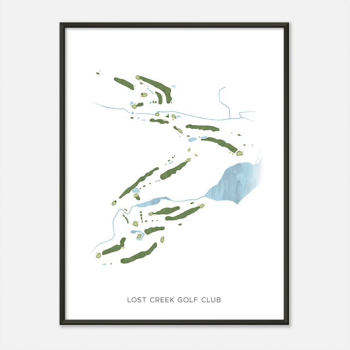 Print of Lost Creek Golf Club Modern Map