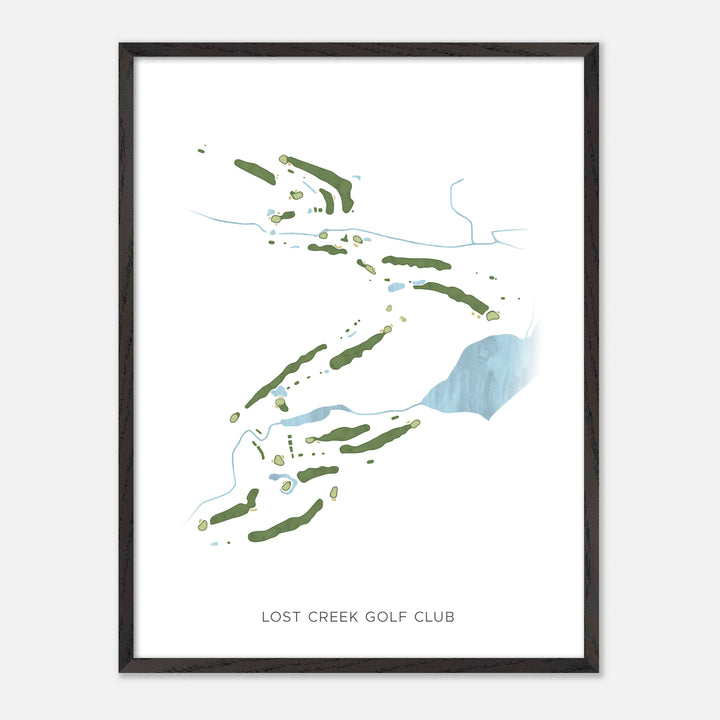 Print of Lost Creek Golf Club Modern Map