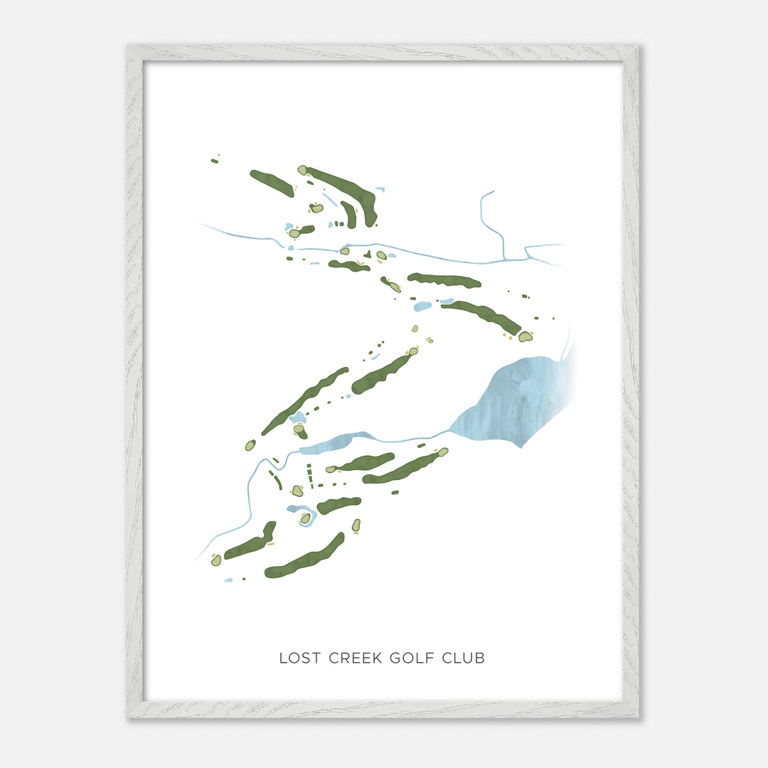 Print of Lost Creek Golf Club Modern Map