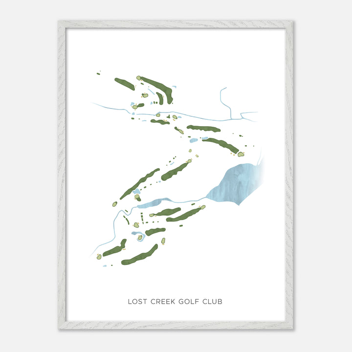 Print of Lost Creek Golf Club Modern Map