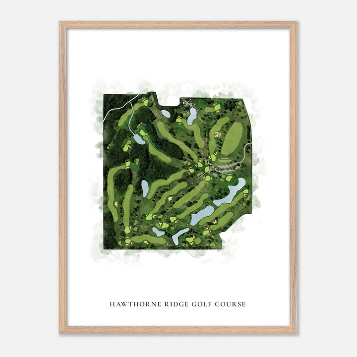 Print of Hawthorne Ridge Golf Course Classic Map