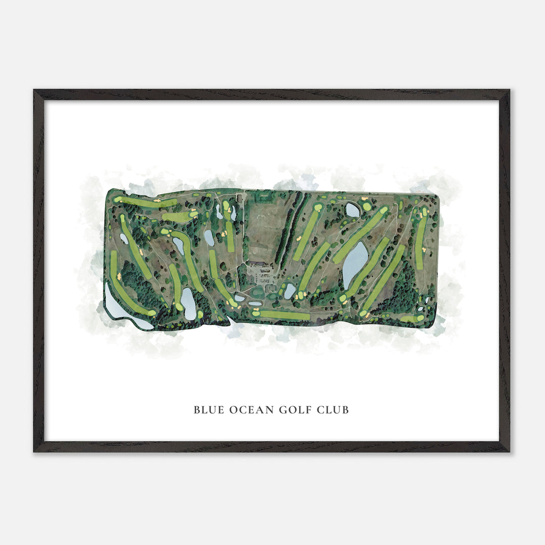 Print of Blue Ocean Golf Club Classic Map