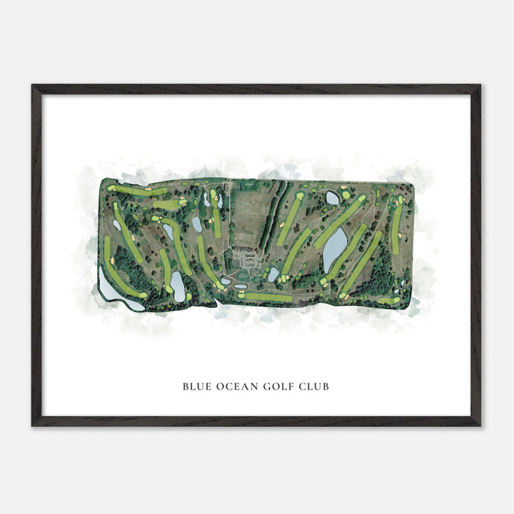 Print of Blue Ocean Golf Club Classic Map