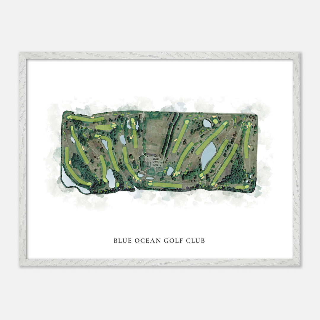 Print of Blue Ocean Golf Club Classic Map