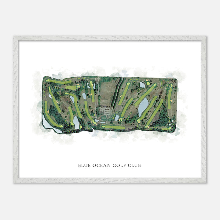 Print of Blue Ocean Golf Club Classic Map