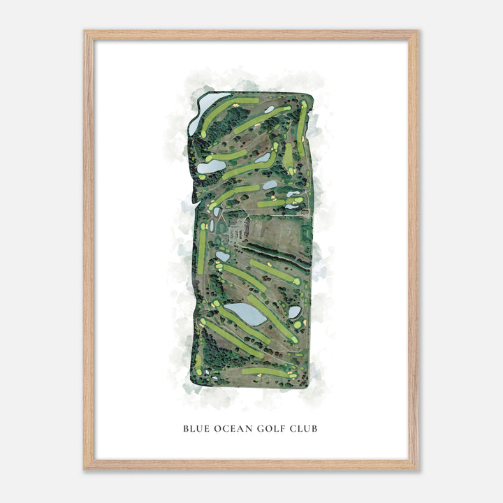 Print of Blue Ocean Golf Club Classic Map