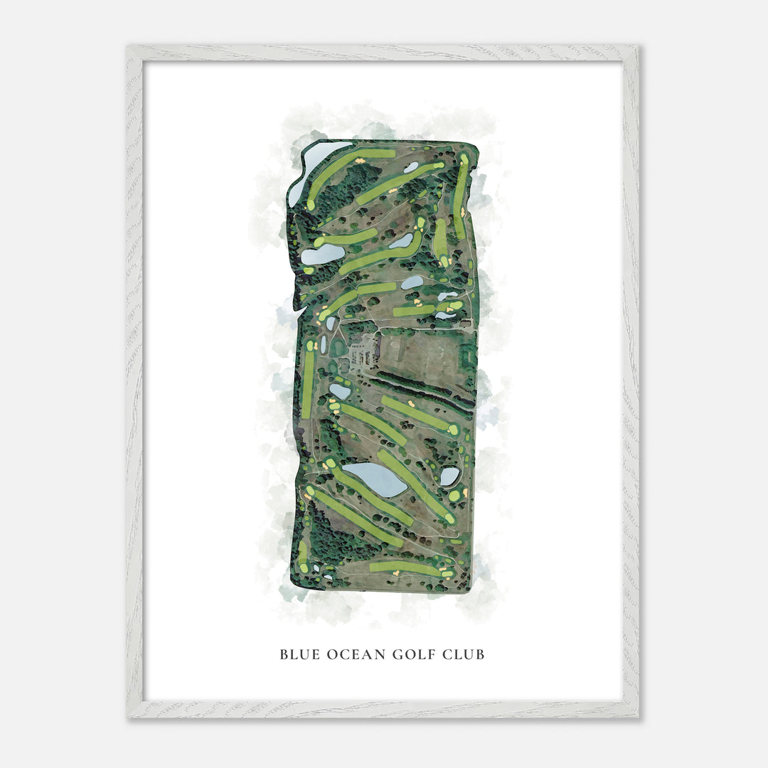 Print of Blue Ocean Golf Club Classic Map