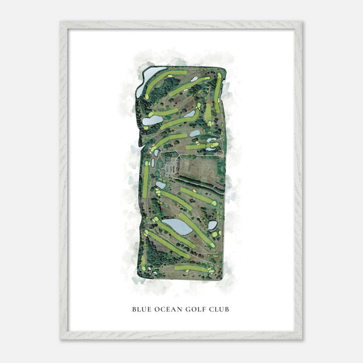 Print of Blue Ocean Golf Club Classic Map